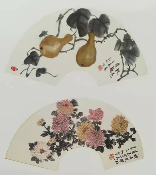 李宗轲作品《秋色情趣》《秋光无限好 春色写不尽》